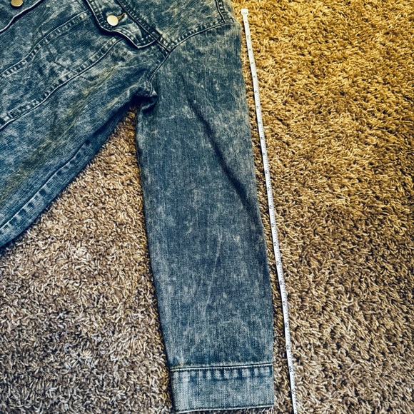 Ellison Women’s 90s Blue Acid Wash Denim Jacket – Size Medium - Picture 6 of 13